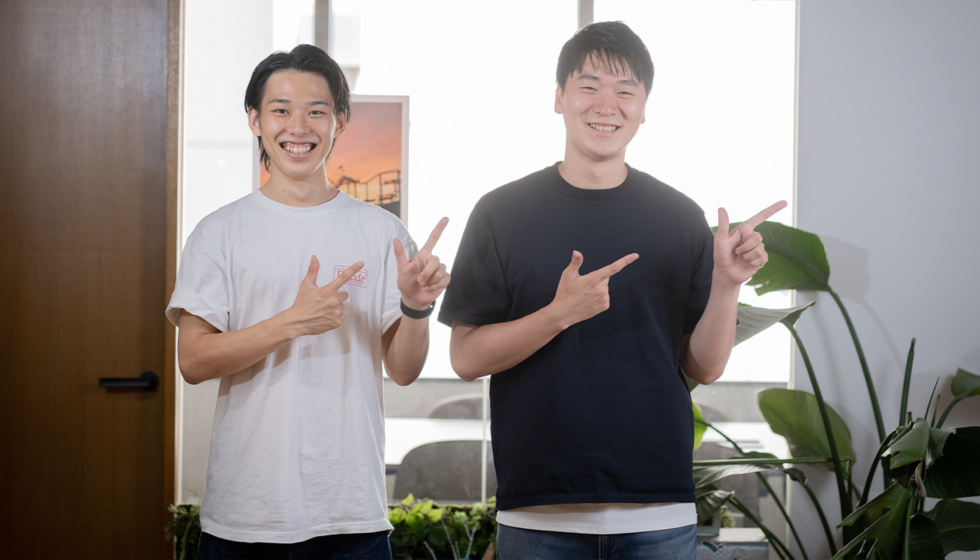 株式会社JUT JOY SI事業部 エンジニア 岡田 佳祐 / SI事業部 エンジニア 江沢 優駿